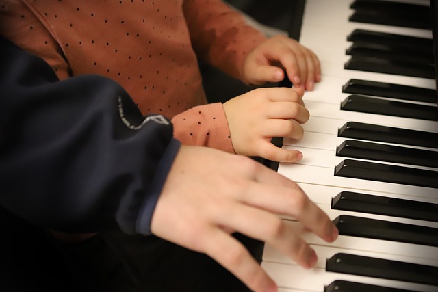 Kids Piano Lessons Playing Piano